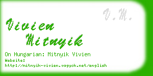 vivien mitnyik business card